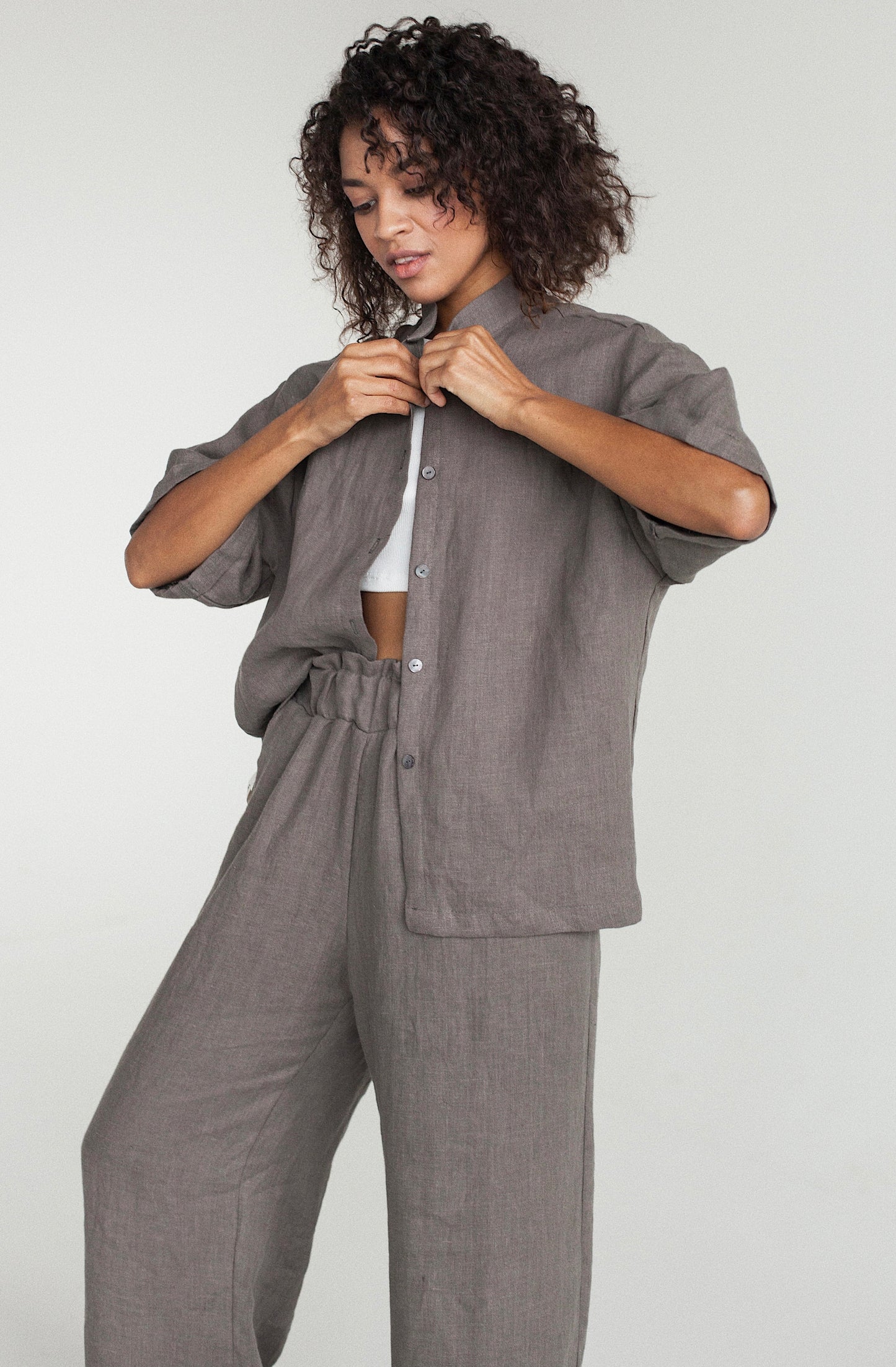 ESSENTIAL SET(Pants+Shirt)///MOCHA