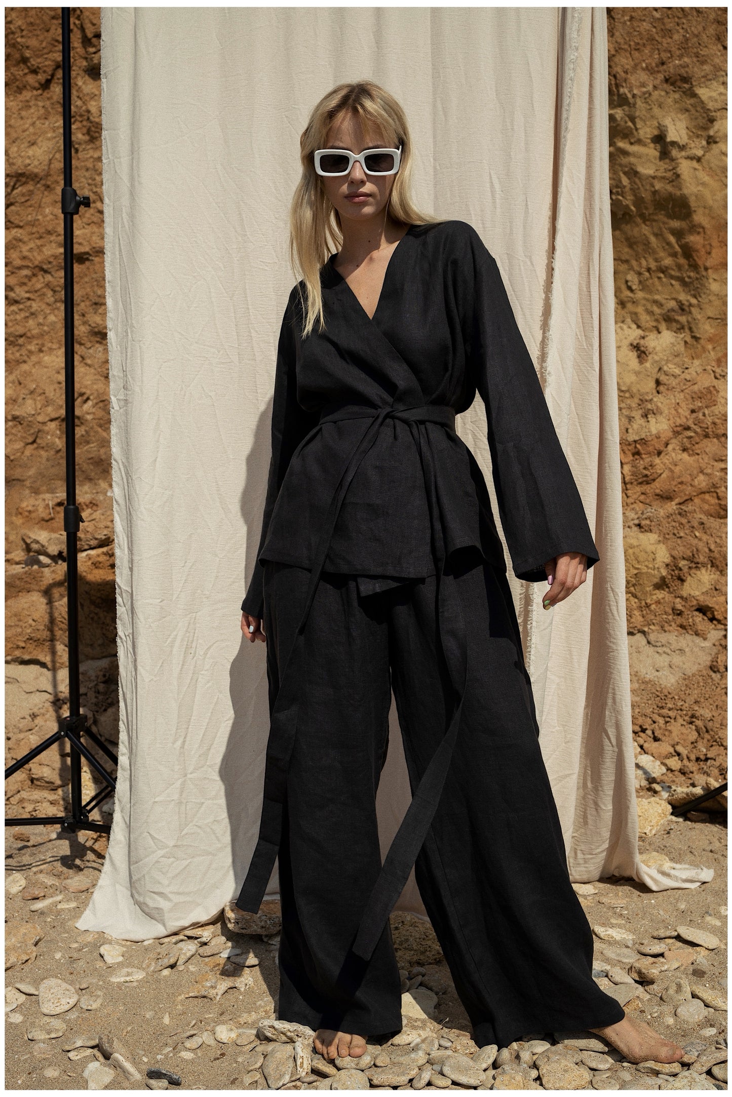 KIMONO SET///BLACK