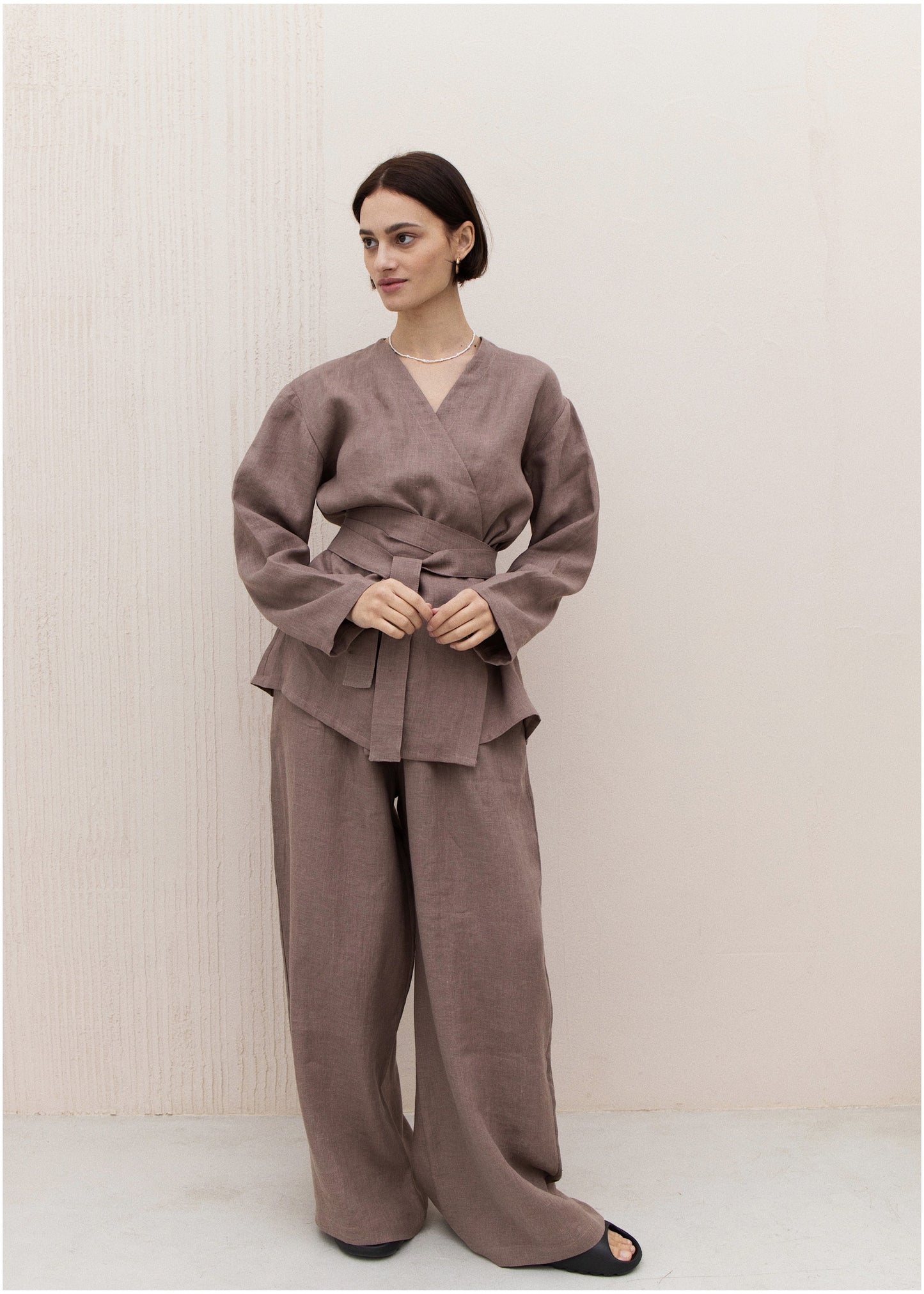 KIMONO SET///BROWN SUGAR