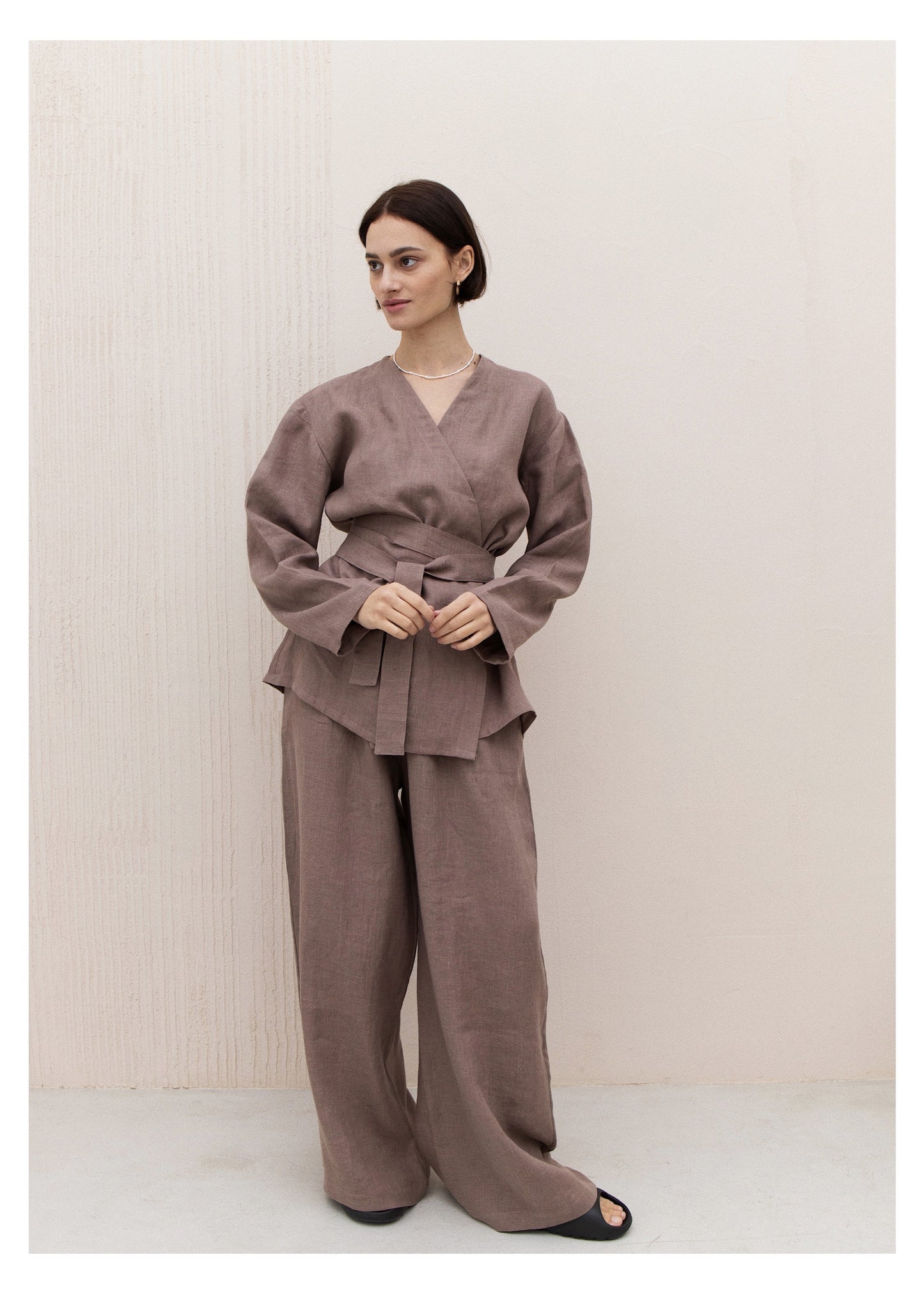 KIMONO SET///BROWN SUGAR