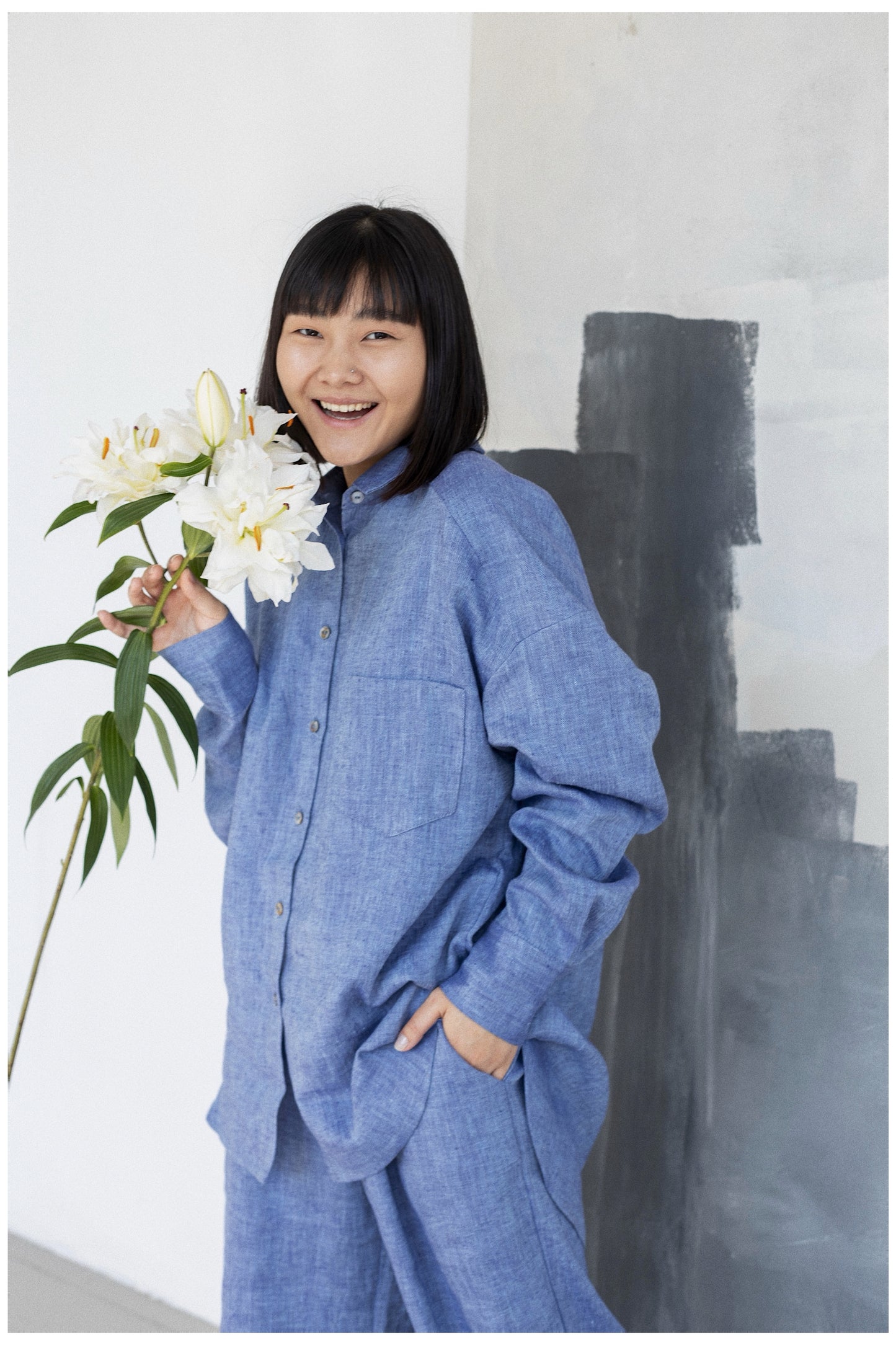 EXTRA OVERSIZE SET///BLUE DENIM